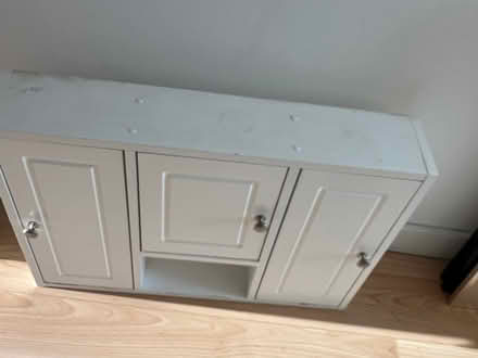 Photo of free White wooden Bathroom cabinet (City Centre NR1) #1
