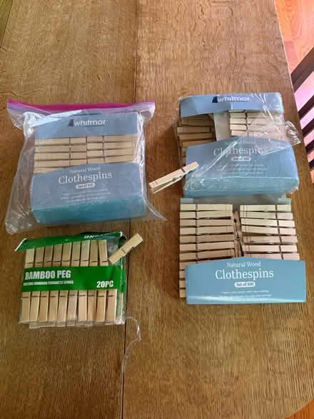 Photo of free Wooden / Bamboo Clothespins (Near 11 and Woodward) #1