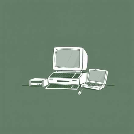 Photo of Old computers laptops and computer components (Church RG2) #1