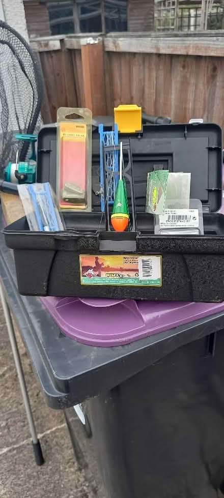 Photo of free FISHING tackle, keep net, 2 rods, 2 reels,floats, hooks etc (Belvidere SY2) #4