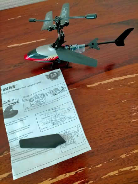 Photo of free Toy helicopter with remote control (needs repair) (Heald Green SK8) #1