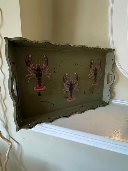 Photo of free Wooden painted lobster tray (Brighton) #1