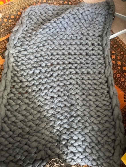 Photo of free Large knit wool blanket (Barnes SW13) #1