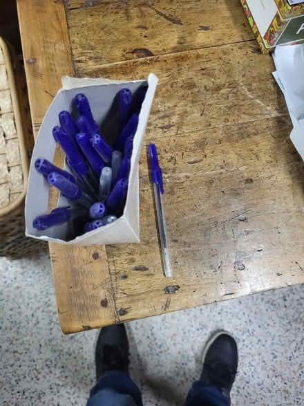 Photo of free Blue ball point pens (Sainsburys GL52) #1