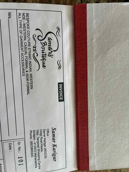 Photo of free invoice book (Winston Churchill and Eglinton) #4