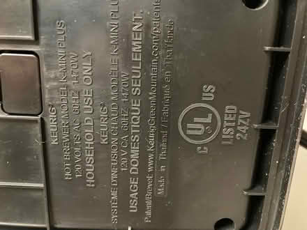 Photo of free Hot water maker - keurig (By Triangle Town Center) #2