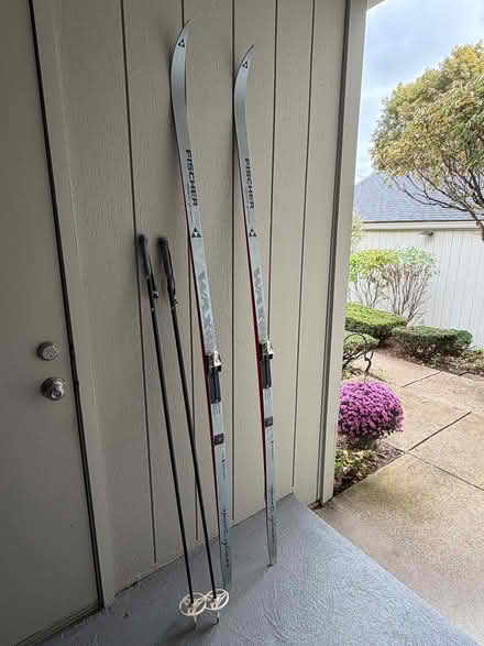 Photo of free Cross Country Skis and Poles (Medway, MA) #1