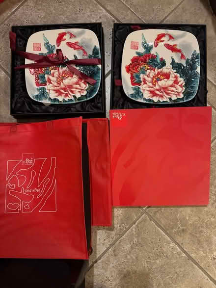 Photo of free 2 12” Chinese platters (Brighton) #1