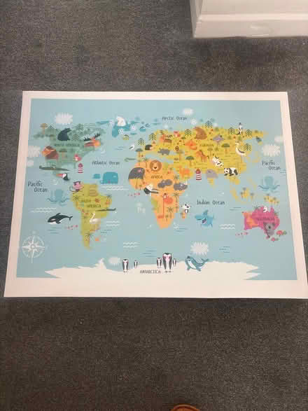 Photo of free World map canvas for kids (Maghull, L31) #1