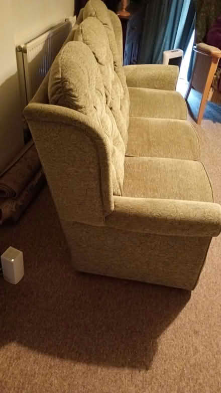 Photo of free Green three seater settee (Sutton SM2) #4
