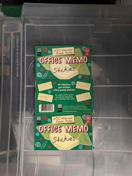 Photo of free Prank pre written post-its (Highters Heath B14) #1