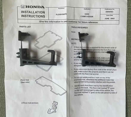 Photo of free Honda Civic Parts (Terra Linda) #1
