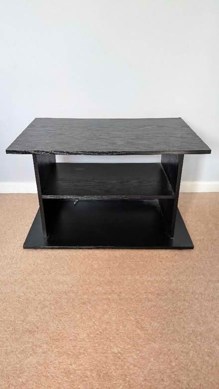 Photo of free Black MDF TV stand 37cm high 60 wide (The Camp AL4) #1
