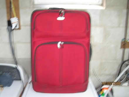 Photo of free Large Red Suitcase (Bowie) #1