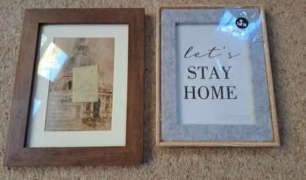 Photo of free 2 x pic frames, approx 8" high (Bramley, Hants RG26) #1