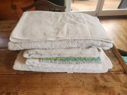 Photo of free Clean White Cotton Towels (Bowbridge GL5) #1