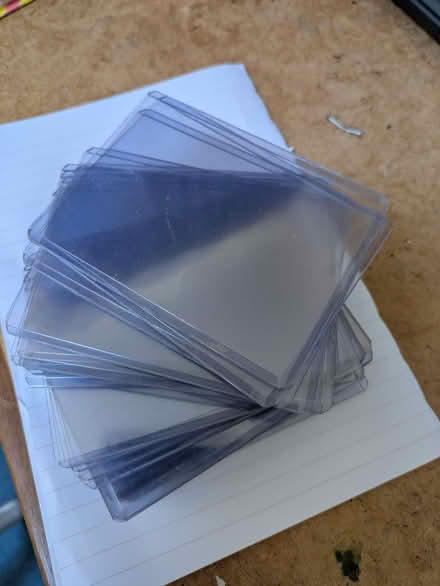 Photo of free Toploader 4 x 3" hard plastic sleeves for collectible cards (Thrupp GL5) #1