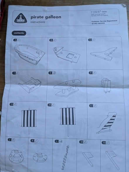 Photo of free Toy pirate ship (University Area RG1) #1