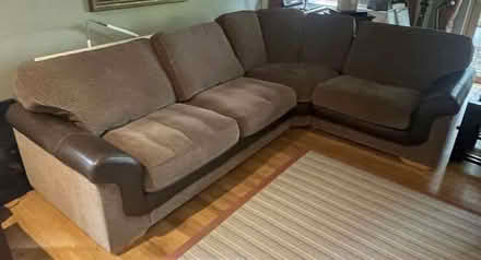 Photo of free Large corner sofa (fire label still attached) (Withdean BN1) #1