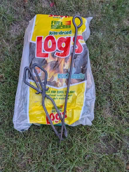 Photo of free Kiln dried logs, tongs and poker (Northfields W5) #1