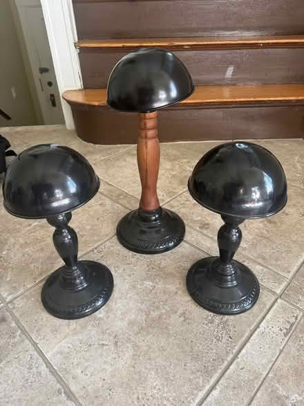 Photo of free 3 metal and wood hat stands (Brighton) #1