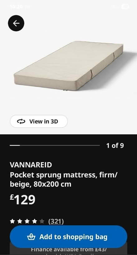 Photo of free Single mattress 80x200 (De217ra spondon) #1