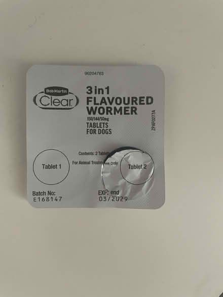 Photo of free Wormer for medium/large dogs (Colindale NW9) #2