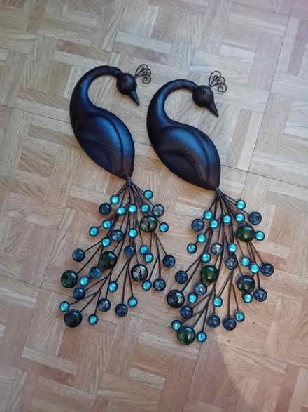 Photo of free Peacock metal wall art (Rose Hill OX4) #1