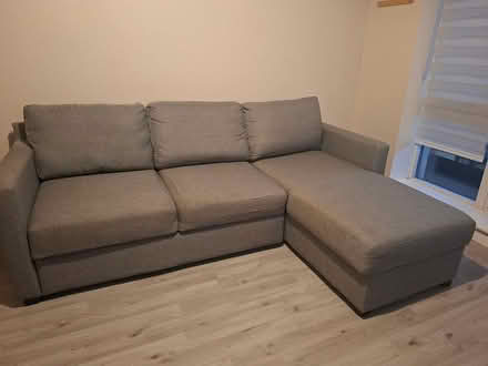 Photo of free Grey L-shaped sofa bed (Killegland Street Ashbourne) #1