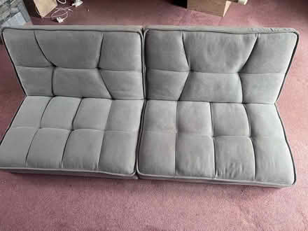 Photo of free Grey “click clack” sofa (Neatishead NR12) #1