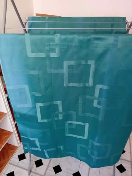 Photo of free Pair Blue lined Curtains (Rose Hill OX4) #1