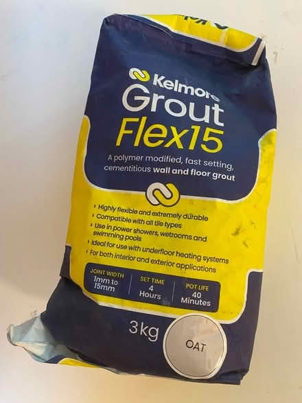 Photo of free Grout - 3kg bag of ‘oat’ coloured grout (Woodley RG5) #1