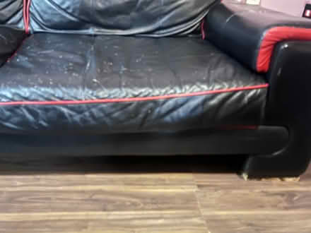 Photo of free black leather sofa (Drayton Park N7) #4