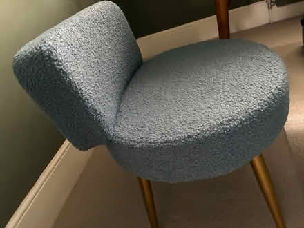 Photo of free Blue Upholstered Accent Chair (East Sheen) #2