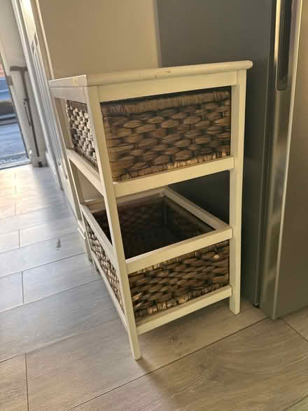 Photo of free White Wooden Storage Unit with 2 (Southfields SW19) #2