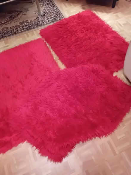 Photo of free Red faux fur rugs (Rose Hill OX4) #1