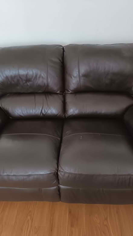 Photo of free Two 2 Seater leather sofas (Dunstable LU6) #2