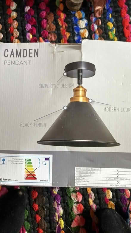 Photo of free Metal pendant light (Newhaven BN9) #1