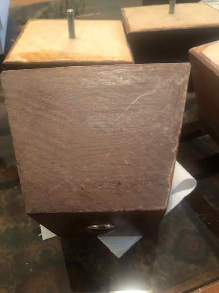 Photo of free set of four solid wood sofa legs from Conran sofa (Marylebone W1H) #1