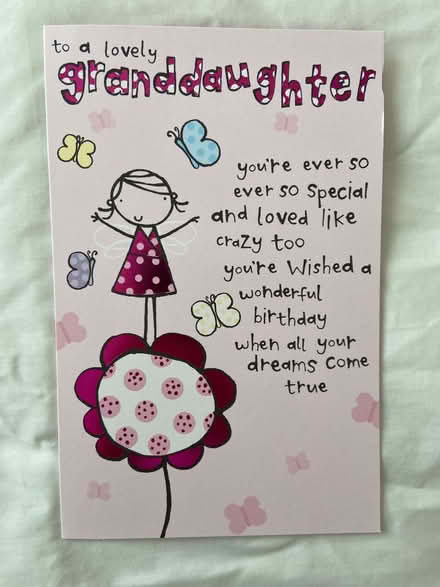 Photo of free Birthday card for a granddaughter (West Hill BN1) #1