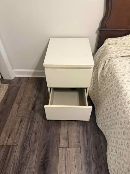 Photo of free White Bed side table (Aurora) #1