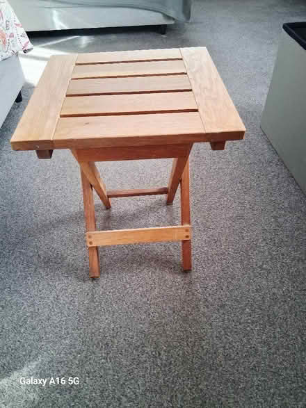 Photo of free Wooden table or dressing table stool (Penrith CA11) #1