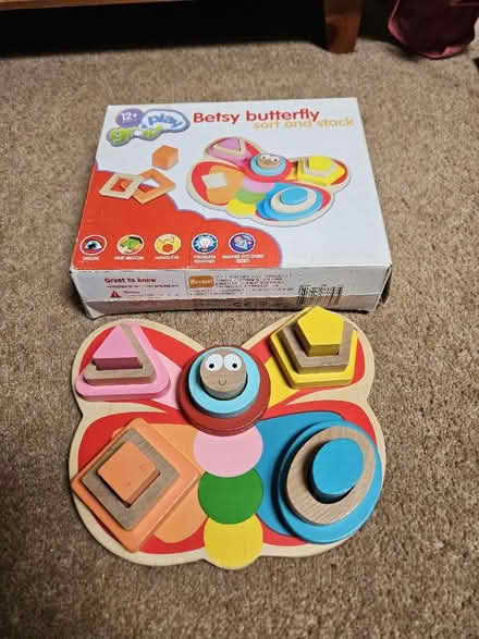 Photo of free Preschool: wooden stack and sort butterfly (Drayton OX14) #1