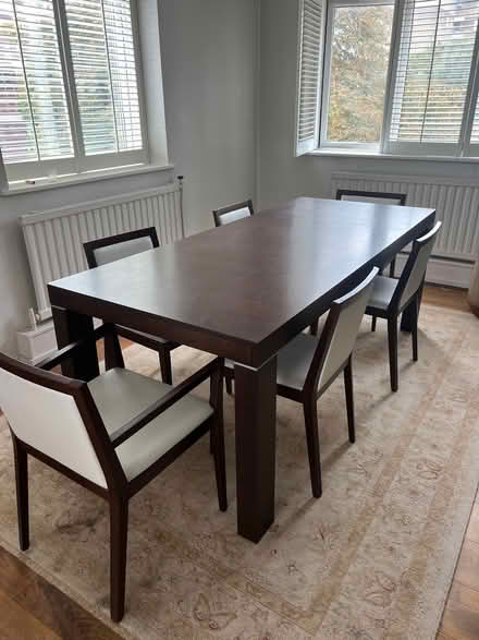 Photo of free Dining table + 6 chairs (Swiss Cottage NW8) #1
