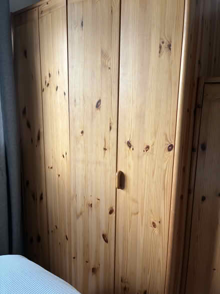 Photo of free Wooden wardrobe to go (Clogherhead, Co Louth) #1