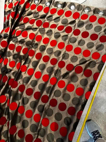 Photo of free Red dot curtains - x2 drops (West Norwood SE21) #1