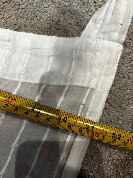 Photo of free Tab top curtain white sheer x 1 (West Norwood SE21) #3
