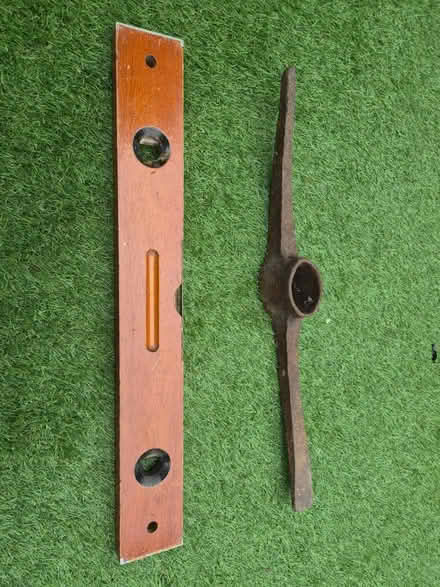 Photo of free Spirit level and pick axe head (Southchurch SS1) #1