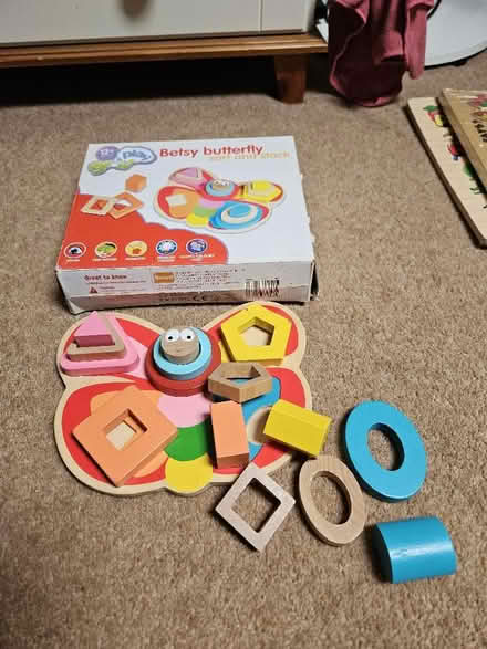 Photo of free Preschool: wooden stack and sort butterfly (Drayton OX14) #2