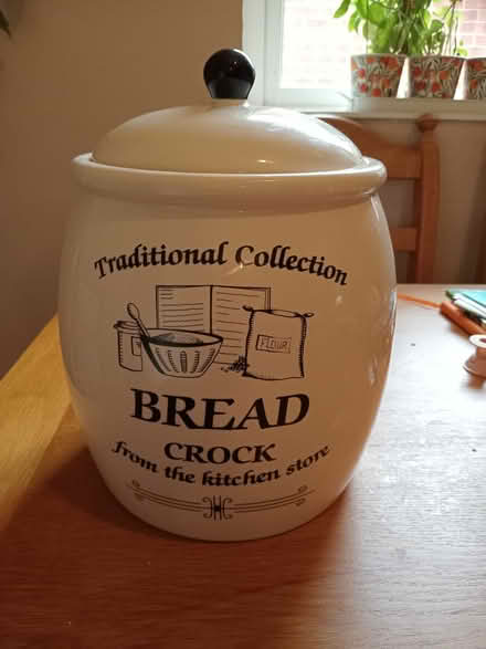 Photo of free Crockery bread jar (Bettystown) #1